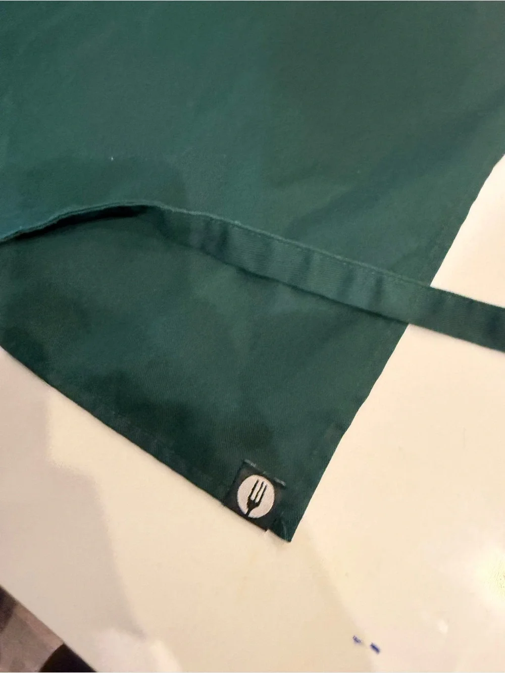 Chef Works Classic Solid Green Kitchen Apron with Front Pocket